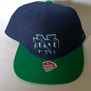 Zephyr Hats] Notre Dame "ND" University Adjustable  Baseball Cap